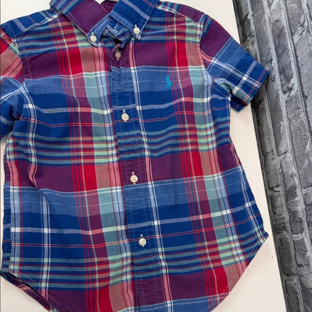 Boy's Plaid Ralph Lauren‎ shirt